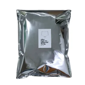 Túi nhựa gửi hàng bạc kim loại đóng gói quần áo tùy chỉnh in thương hiệu 10*13 inch