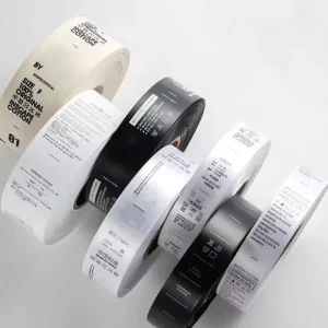 Strijklabels Sterke Lijm Wasbare Aangepaste Stof Kleding Inhoud Labels voor Kleding