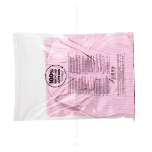 ถุงพลาสติก LDPE ใสสำหรับเสื้อผ้าที่มีคำเตือนป้องกันการขาดอากาศตามมาตรฐาน GRS