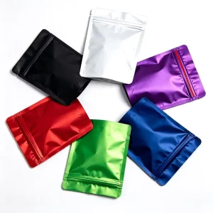 Laminated Custom Printed 1g 3.5g 7g 14g 28g Plastic 3 Side Seal Packaging Plastic Bags Mylar Bags