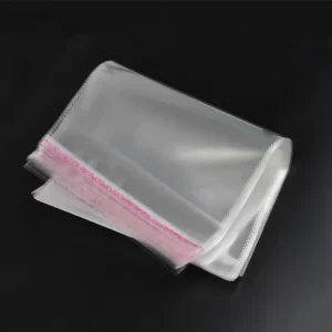Sac en polypropylène laminé, sac transparent en plastique, sac auto-adhésif PP