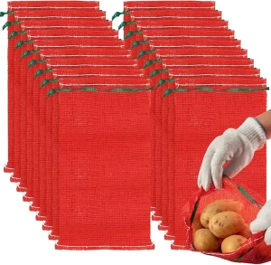 Sacos de malla desechables de gran capacidad para frutas y verduras frescas