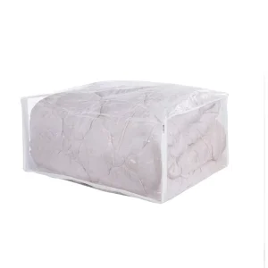 Grandes sacos de armazenamento em PVC transparente para roupa de cama, cobertores e roupas, para uso em todas as estações, fabricados na China
