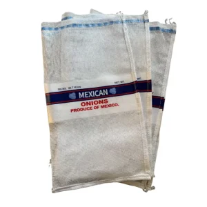 Leno Mesh Zak met Label Mesh Zak voor Landbouw Mesh Zak voor Uien Aardappelen Groenten en Fruit