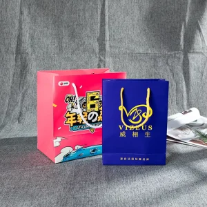 Sacos de Papel Pretos para Embalagem de Roupas, Sapatos e Batons com Cadeia Metálica para Presentes e Logótipo Personalizado