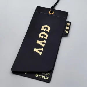 Luxe Hangtags Aangepaste Bedrukte Logo Kledinglabels Papermateriaal Milieuvriendelijke Verpakking voor Tassen en Schoenen