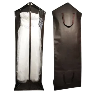 Saco para Vestido de Casamento de Luxo com Logotipo do Cliente em Tecido Não Tecido Reciclável