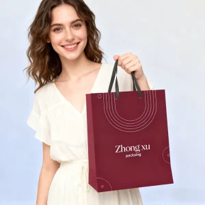 Borsa Tote di Lusso in Cartone per Regali Personalizzati per Abbigliamento, Scarpe, Calze, Riutilizzabile, Eco-Friendly, Resistente
