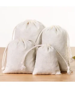 Bolsa de cordón de algodón orgánico de fabricante