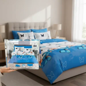 Set Seprai 6 Pcs Multi Pola 100% Poliester, Kain Berkecepatan Tinggi, Bernapas, Tahan Lama, Pengiriman Cepat Tekstil