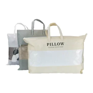 Bolsa a prueba de polvo no tejida con ventana transparente y cremallera para almacenamiento de productos del hogar y ropa de cama