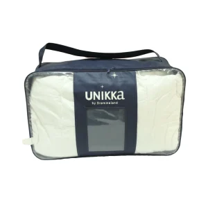 Borsa per imballaggio di biancheria ecologica non tessuta, borsa per comforter con zip per coperte