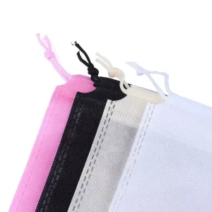 Bolsa de drawstring de moda para dama, a prueba de polvo para ropa y zapatos, sellado por calor, embalaje ecológico, tamaño personalizable con logotipo