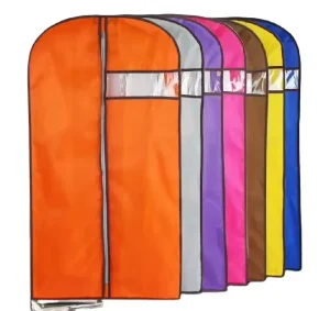 Nylon-Garderobenbeutel in Polyester benutzerdefinierte Taschen Anzug gewebt 100% Bekleidung für Kleider schwarze Taschen mit Reißverschluss