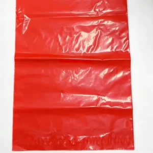 Pochette opaque rouge en LDPE étanche avec fermeture zip, sac poly imprimé personnalisé pour vêtements