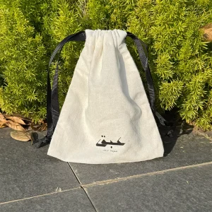 Sac en coton biologique avec cordon de serrage, sac cadeau de mariage pour un emballage écologique