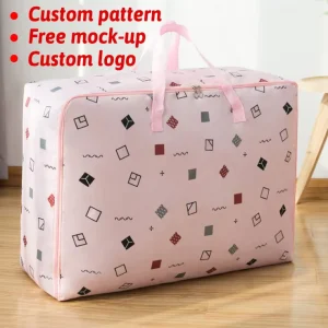 Oxford-Stoff Quilt-Aufbewahrungstasche, große Kapazität, Kleidungssortierungstasche, Verpackungstasche für Unisex