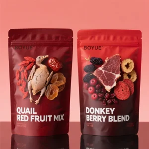 Sac autoportant en PE de qualité alimentaire avec impression de logo personnalisé pour emballage alimentaire en supermarché