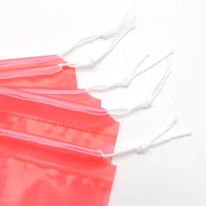 PE巾着プラスチックバッグ ハードウェアアクセサリー用パッケージバッグ 耐傷性 耐摩耗性 グラビア印刷 カスタマイズ可能