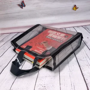 Sacos Tote de Plástico em Malha PE Modelo 21 para Lojas de Vestuário, Embalagem de Presentes com Logótipos Impressos, Estilo de Boutique de Alta Qualidade