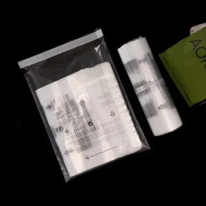 Kantong Poly Self Adhesive PE dengan Peringatan Suffocation Multibahasa untuk Kemasan Pakaian, Elektronik, Mainan