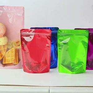Individuell bedruckte PET-Selbstverschlussfolie für Bekleidungs- und Schuhverpackungen, mit Tiefdruck und PET+CPP+OPP-Materialien