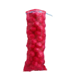 PP Leno mesh tas, brandhout mesh tas, groente mesh tas, Arpillas Amarilla voor noot, aardappel, tomaten verpakkingen