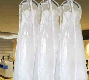 PVC Hochzeitskleid atmungsaktive wasserdichte transparente Kleiderhülle Reiseverpackung Aufbewahrung PEVA Bekleidungsbeutel