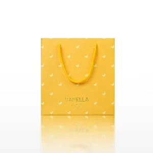 Papierbeutel mit benutzerdefiniertem Logo, luxuriöse Einkaufspapierbeutel, recycelbare Geschenktüte mit Ripsband