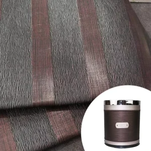 Parelachtige Synthetische Leren Houten Nerf Patroon Wand Portemonnee Zak voor Sofa Gebruik
