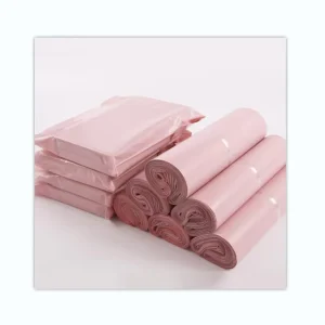 Sacos de Correio Rosa e Preto com Logo Personalizado, Saco de Envio de Roupas Recicladas, Polymailer