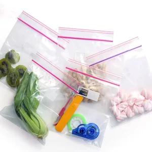 Kunststoff 100% Niederdichte Polyethylen Individuell Wasserdicht Klarsicht Zip-Lock Kunststoffbeutel Transparente Reißverschluss-Polybeutel für Verpackungen