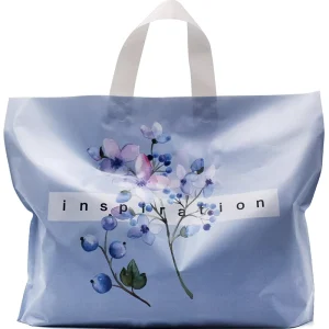 손잡이가 있는 인쇄된 쇼핑 패키지 맞춤형 로고 PE 손잡이 가방 의류 쇼핑 포장 플라스틱 가방