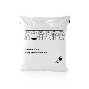 Sacos de Envio de Plástico Poly, Sacos de Courrier de Alta Qualidade, Adesivo Forte Branco para Calçado e Vestuário