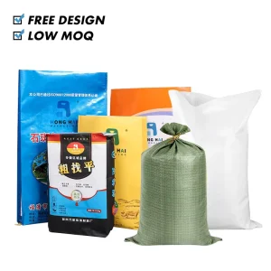 Saco de polipropileno vacío para arroz, grano, maíz, harina, cemento, arena, semillas de hierba, alimento, fertilizante, bolsa tejida de PP