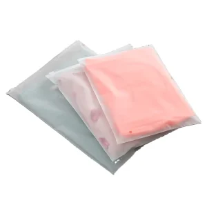 Kantong Zipper Poly Transparan Bayi untuk Pakaian dengan Logo Kemasan Plastik Kustom untuk Pakaian