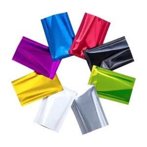 Premium Luxus Verpackungstasche, Folienlaminierte Box-Boden-Tasche mit klarem Fenster, Lebensmittelaufbewahrung, Einzelhandelsgeschenkverpackung, langlebig