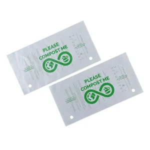 Kantong Bawah Terbuka Biodegradable Matte dengan Logo Cetak Kemasan Ramah Lingkungan Kustom