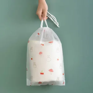 Borsa di plastica a stringa LDPE a prova di umidità con stampa a rotocalco