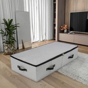 Wadah Penyimpanan Kain Lipat Selimut untuk Pakaian, Tempat Tidur, Alat Garasi