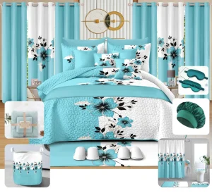 Siap Dikirim, Set Bedskirt Quilted 30 Pcs Set, Set Sprei Mewah