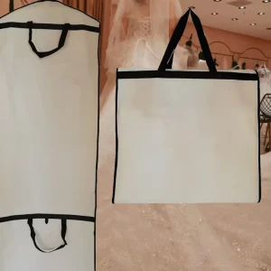 Recycelbare Vliesstoff-Hochzeitskleidertaschen mit benutzerdefiniertem Logo und individuellen Designs
