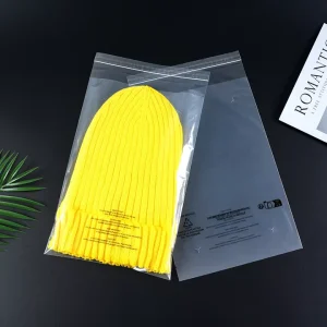 Borse in plastica biodegradabile trasparenti autoadesive riciclate per imballaggio di abbigliamento