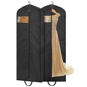 Reusable Waterproof Hanging Garment Bags Custom Mens Suit Dust Cover With Handles