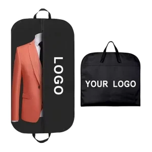 Anzugtasche mit individuellem Logo, kleidungsstilisiert und mit Falt-Garment-Tasche für Markenbekleidung, schön, luxuriös, strapazierfähig, für Mädchen zum Aufhängen