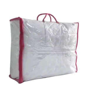 Super klare PVC-Bettwäsche-Verpackungstasche mit Seilgriffen für Bettwäsche Heimtextilien