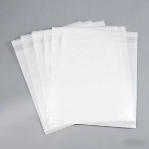 Thick Coated Wax Lined Glassine Paper Bags with Matte Lamination and No Sticker Packaging