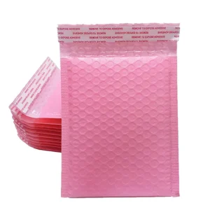 Borsa bolla per vestiti da donna, rinforzata, con film perlaceo, imballaggio ecologico personalizzato