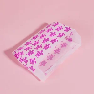 Saco de Embalagem Transparente para Vestuário Roupa Interior Feminina Vestidos Pijamas Saco de Papel Glassine 40g Auto-Adesivo Ecológico
