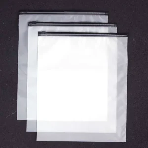 Túi ziplock PE trong suốt với in lưới, bao bì tái sử dụng tự niêm phong cho quần áo, giày, có thể tùy chỉnh